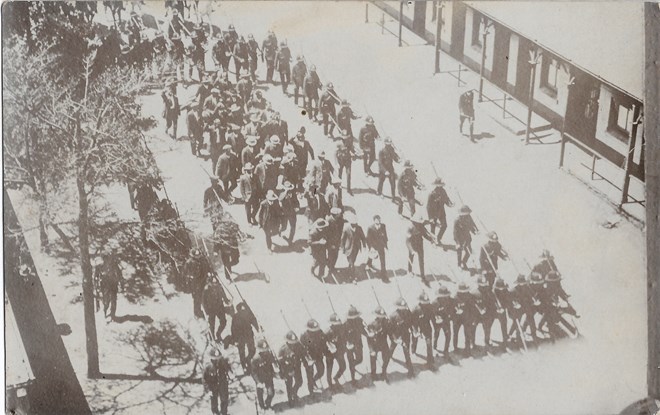 1914, The General Strike the Rand, Arrest