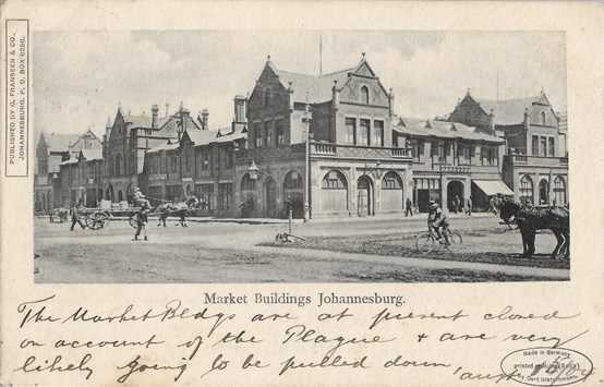 Plague at Market Buildings, Johannesburg.