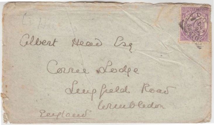 Swazieland South Africa General Mission cover dated 26?.12.1894.