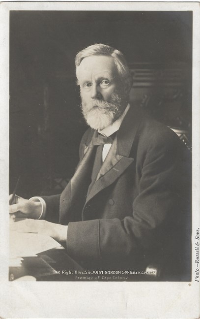 Sir John Gordon Sprigg K.C.M.G.