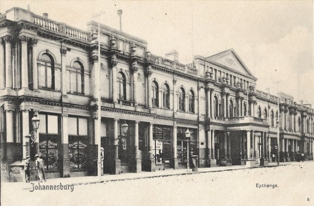  Johannesburg Stock Exchange picture postcard before 1900 
